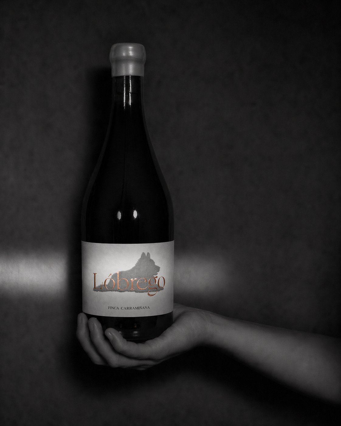 Botella en mano